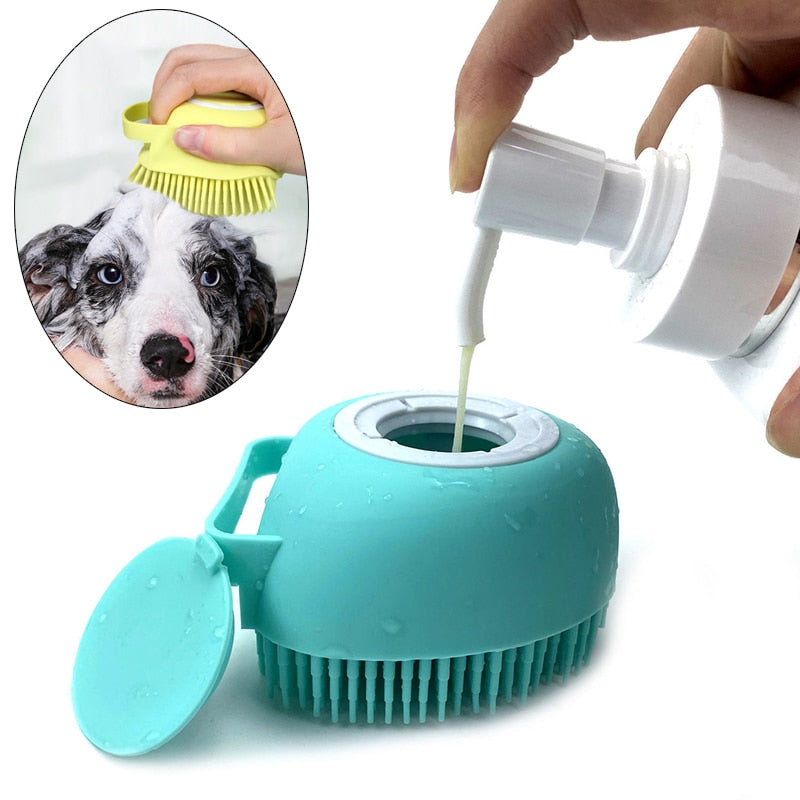 Luvas de Massagem e Escovação para Banho de Cães e Gatos